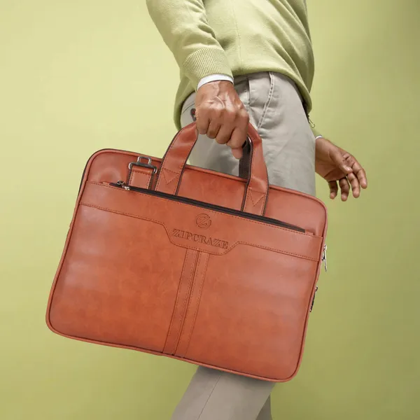 Tan_Synthetic_Leather_Messenger_Bag_For_Men