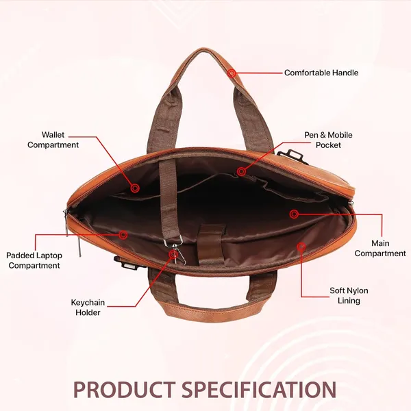 Tan_Synthetic_Leather_Messenger_Bag_For_Men