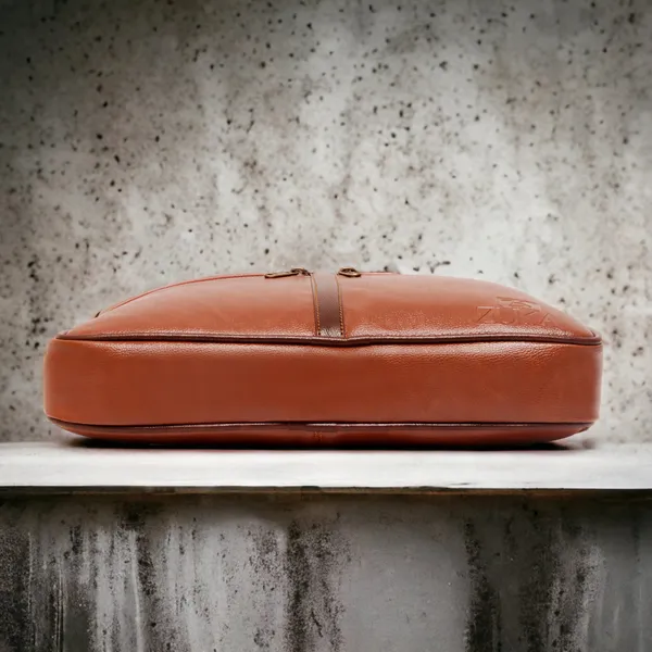 Tan_Synthetic_Leather_Crossbody_Messenger_Bag_For_Men