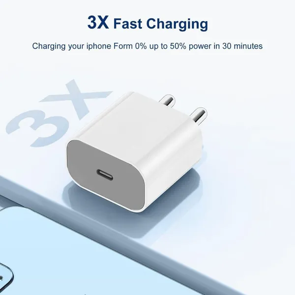 White_20_W_Supercharge_3_A_Wall_Charger_For_Mobile_With_Detachable_Cable