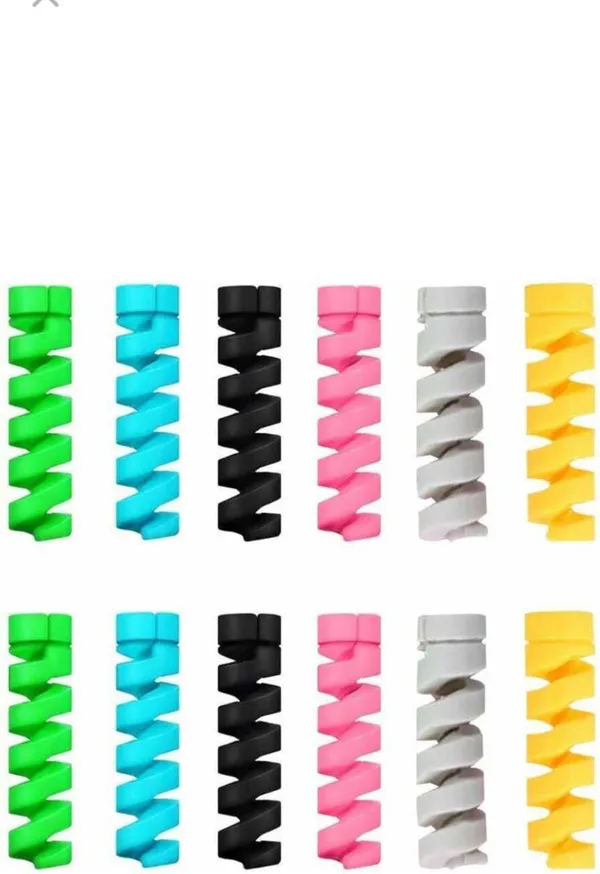 Multicolor_Rfp_12_Pieces_Mobile_Charging_Cables_And_Earphones_Wire_Protector_Cable_Protector
