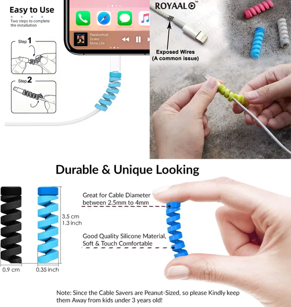 Multicolor_Casingmaster_12_Pcs_Safety_Mobile_Charging_And_Earphones_Wire_Cable_Protector