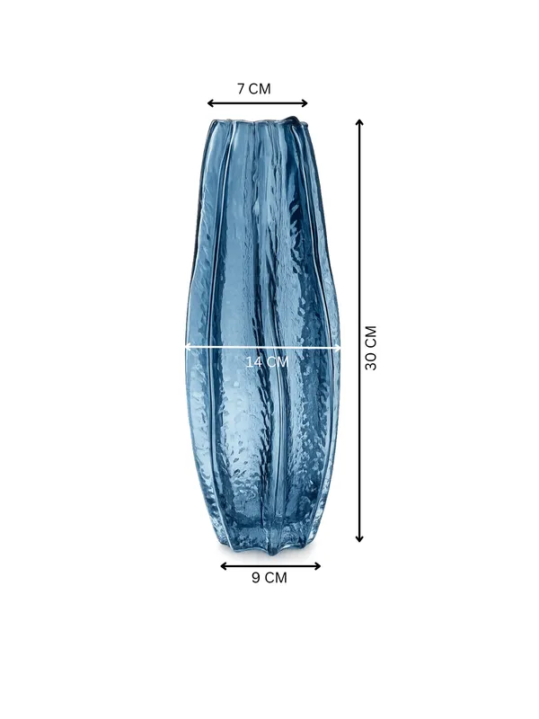 Textured_Blue_Glass_Vase_with_Vertical_Ridges