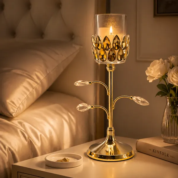 Gold-Tone_Decorative_Candle_Holder_with_Crystal_Accents