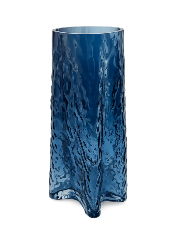 Blue_Textured_Glass_Vase_with_Organic_Shape