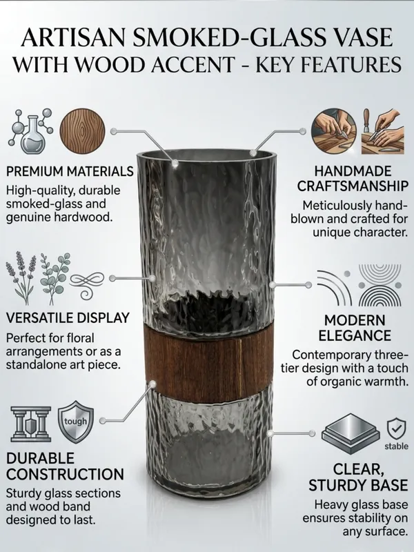 Smoke_Grey_Textured_Glass_Tumbler_with_Wooden_Band