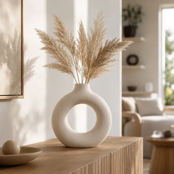 Modern_Donut_Ceramic_Flower_Vase