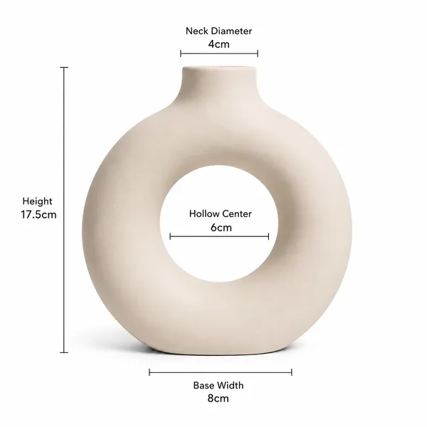 Modern_Donut_Ceramic_Flower_Vase