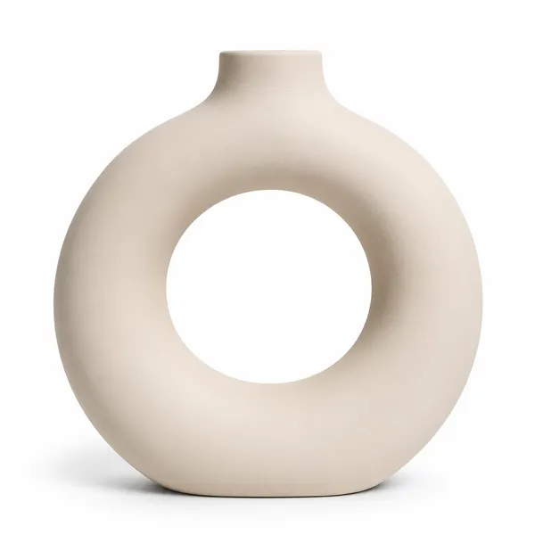 Modern_Donut_Ceramic_Flower_Vase