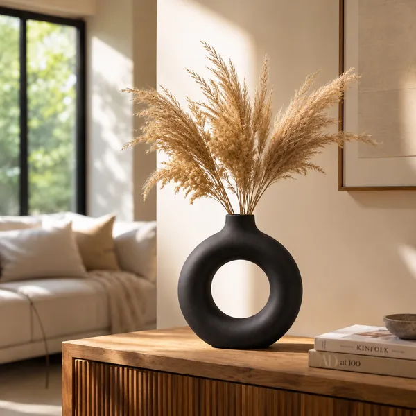 Modern_Donut_Ceramic_Flower_Vase