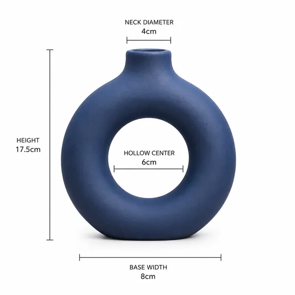 Modern_Donut_Ceramic_Flower_Vase