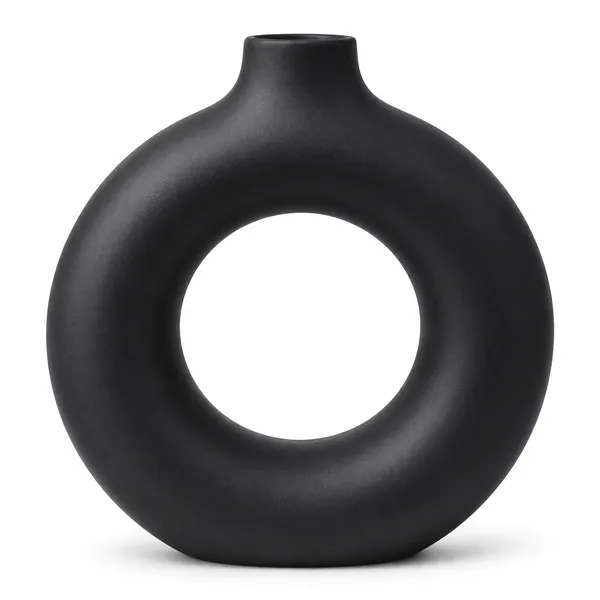 Modern_Donut_Ceramic_Flower_Vase
