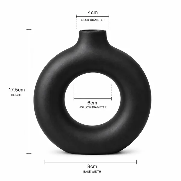 Modern_Donut_Ceramic_Flower_Vase