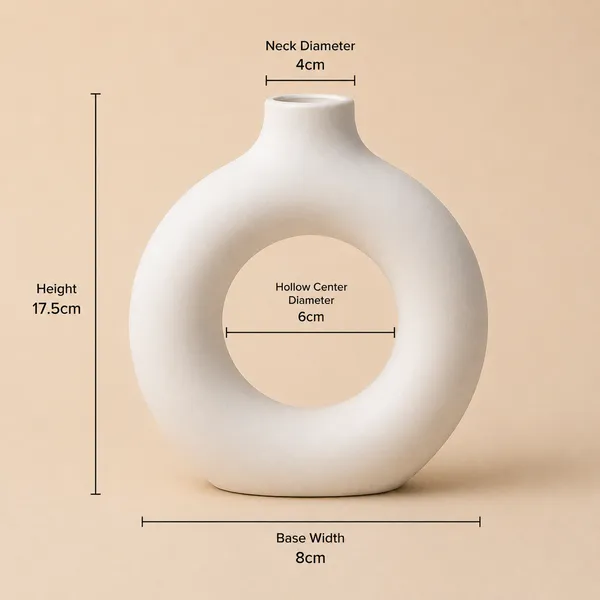 Modern_Donut_Ceramic_Flower_Vase