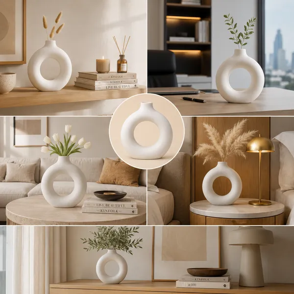 Modern_Donut_Ceramic_Flower_Vase