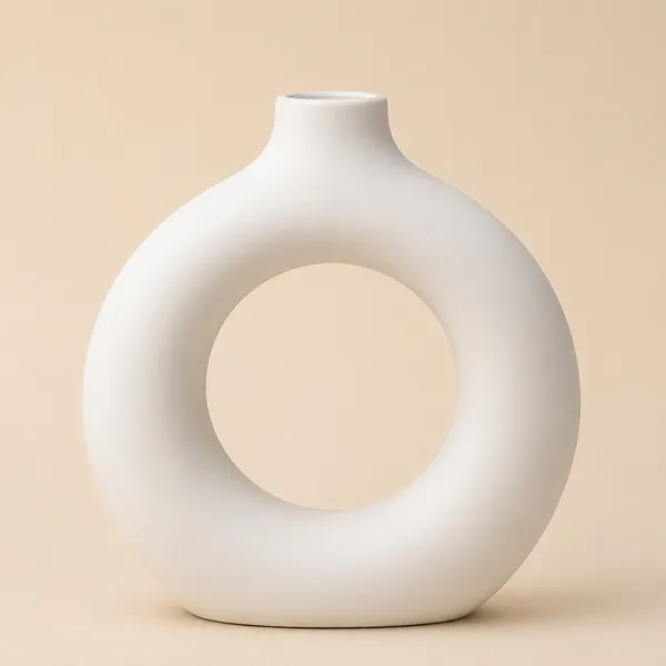Modern_Donut_Ceramic_Flower_Vase