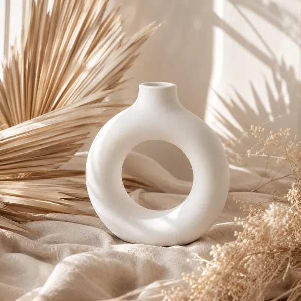 Modern_Donut_Ceramic_Flower_Vase