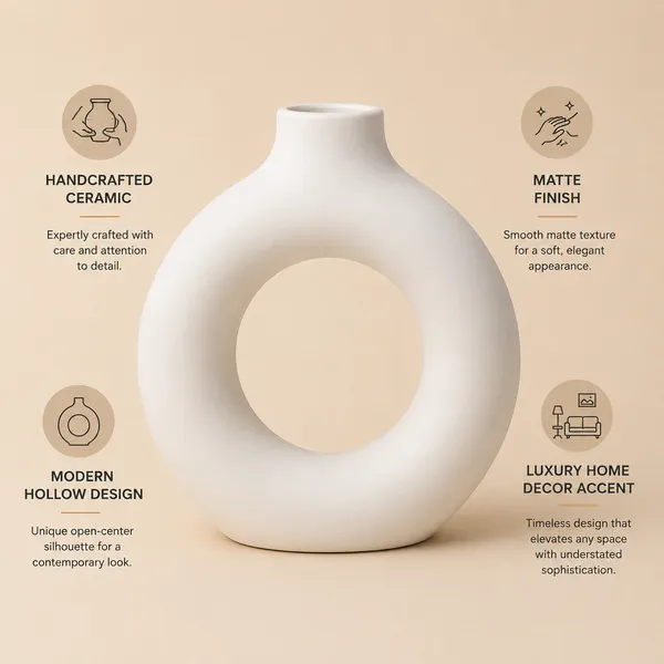 Modern_Donut_Ceramic_Flower_Vase