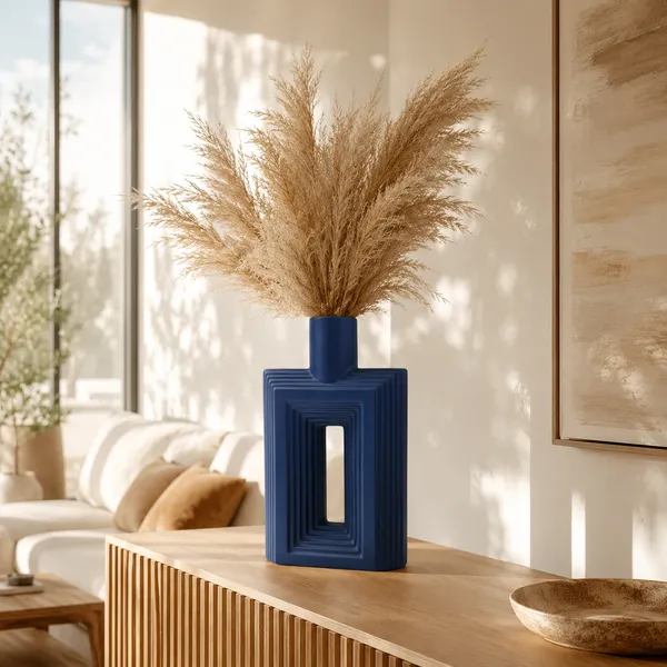 Ribbed_Hollow_Ceramic_Flower_Vase