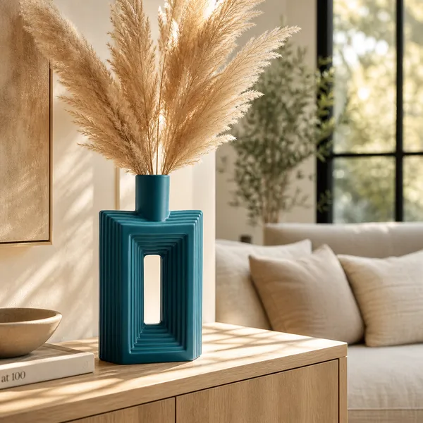 Ribbed_Hollow_Ceramic_Flower_Vase