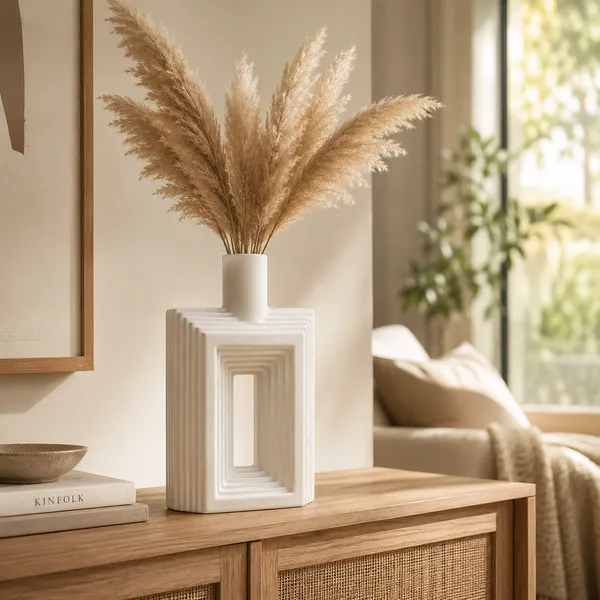 Ribbed_Hollow_Ceramic_Flower_Vase