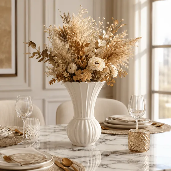 Scalloped_Ribbed_Ceramic_Flower_Vase
