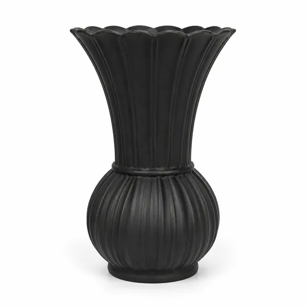 Scalloped_Ribbed_Ceramic_Flower_Vase