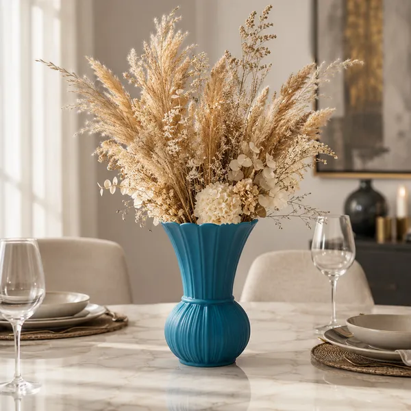 Scalloped_Ribbed_Ceramic_Flower_Vase
