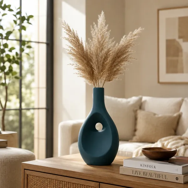 Modern_Teardrop_Hollow_Ceramic_Flower_Vase
