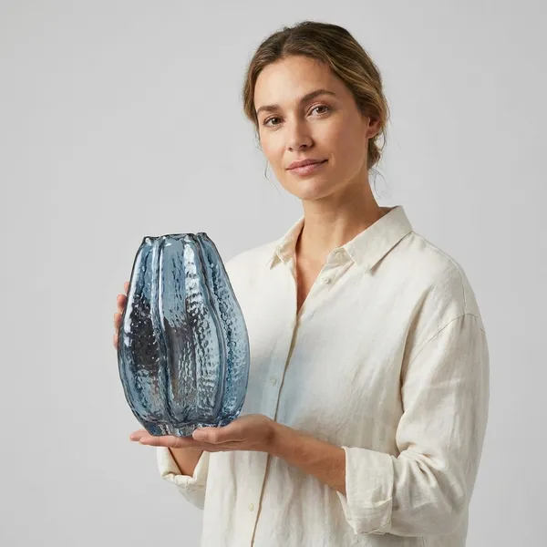Textured_Blue_Glass_Vase_with_Vertical_Ridges