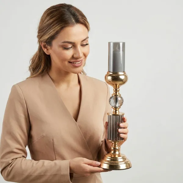 Elegant_Gold-Toned_Decorative_Perfume_Bottle_with_Smoke_Glass_and_Crystal_Accent