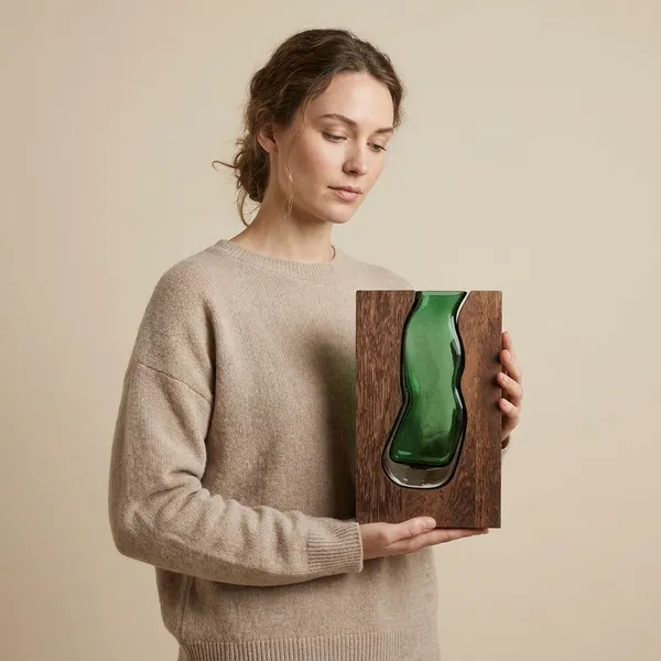 Handcrafted_Wood_and_Resin_River_Vase_-_Green_Translucent_Resin_Decorative_Piece