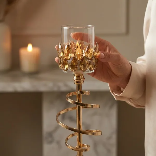 Decorative_Golden_Metal_Candle_Holder_with_Crystal_Accents