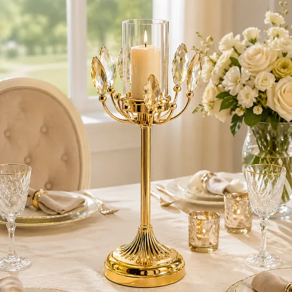 Gold-Toned_Candle_Holder_with_Glass_Cylinder_and_Crystal_Accents