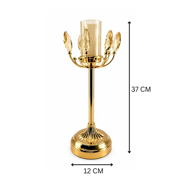 Gold-Toned_Candle_Holder_with_Glass_Cylinder_and_Crystal_Accents