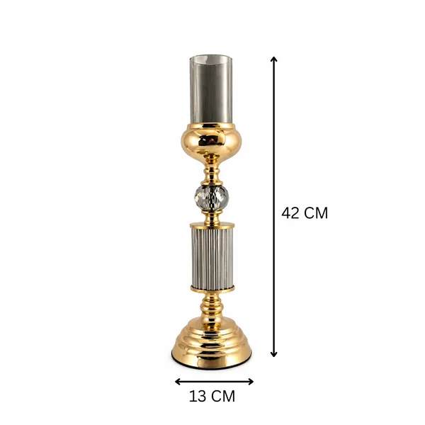 Elegant_Gold-Toned_Decorative_Perfume_Bottle_with_Smoke_Glass_and_Crystal_Accent