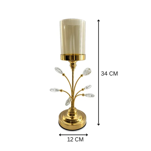 Elegant_Gold-Tone_Candle_Holder_with_Crystal_Leaves_and_Glass_Hurricane