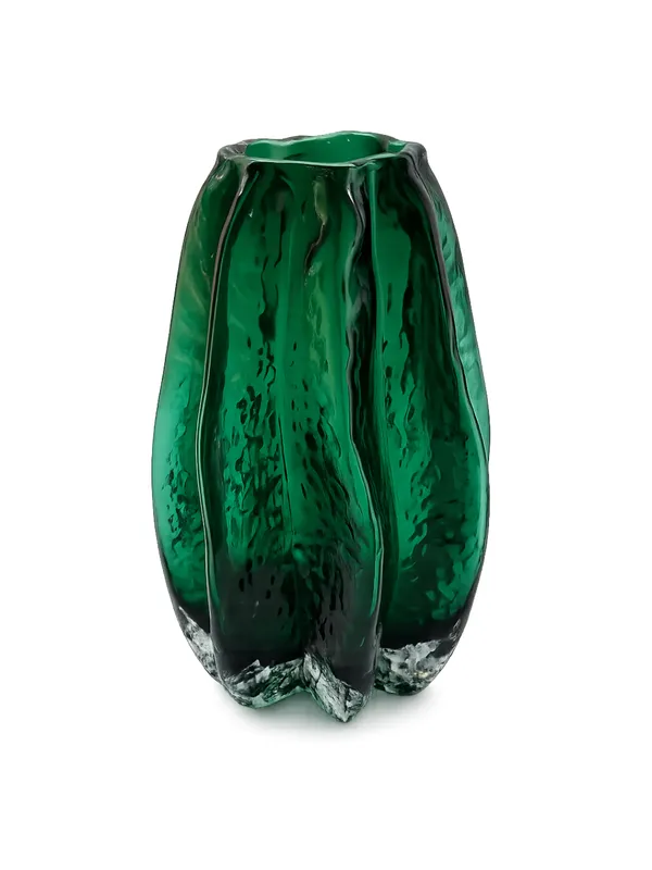 Emerald_Green_Textured_Glass_Vase_with_Vertical_Ridges