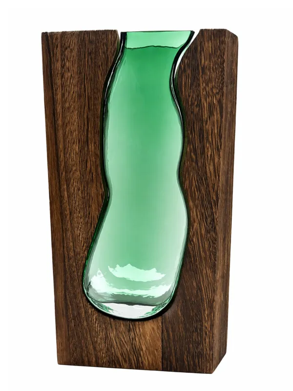 Handcrafted_Wood_and_Resin_River_Vase_-_Green_Translucent_Resin_Decorative_Piece