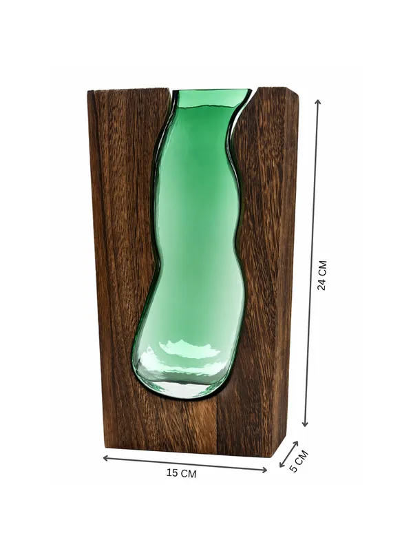Handcrafted_Wood_and_Resin_River_Vase_-_Green_Translucent_Resin_Decorative_Piece