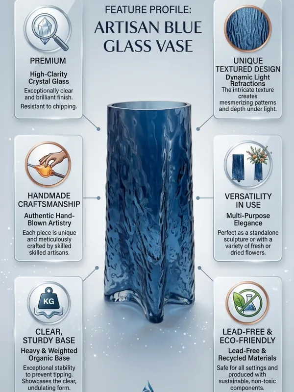 Blue_Textured_Glass_Vase_with_Organic_Shape