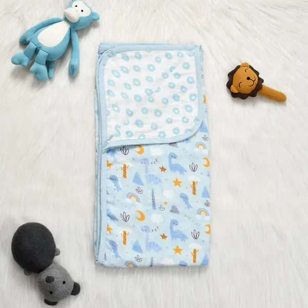 Dinoland_6-layer_100%_Organic_Cotton_Muslin_Reversible_Blanket