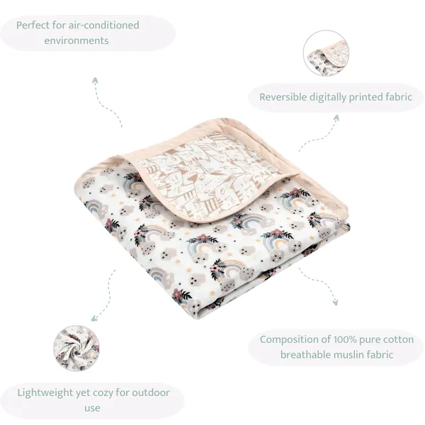 Rainbow_Vibes_6-layer_100%_Organic_Cotton_Muslin_Reversible_Blanket