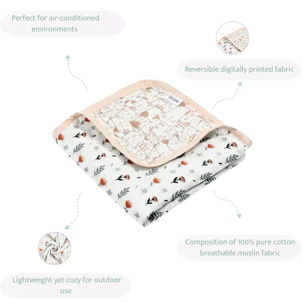 Ferns_&_Roses_6-layer_100%_Organic_Cotton_Muslin_Reversible_Blanket