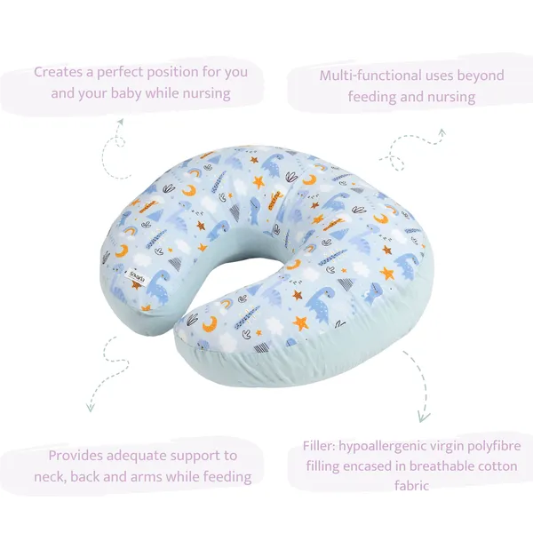 Dinoland_100%_Nursing/Feeding_Pillow_with_removable_organic_cotton_cover