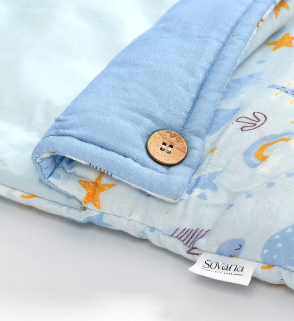 Dinoland_100%_Organic_Cotton_Muslin_Carrier_Nest/_Sleeping_Bag