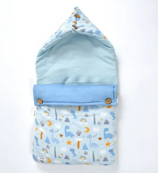Dinoland_100%_Organic_Cotton_Muslin_Carrier_Nest/_Sleeping_Bag
