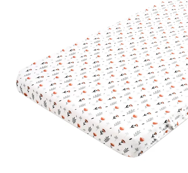 Ferns_&_Roses_100%_Satin_Fitted_Cribsheet_For_Baby_Bedding