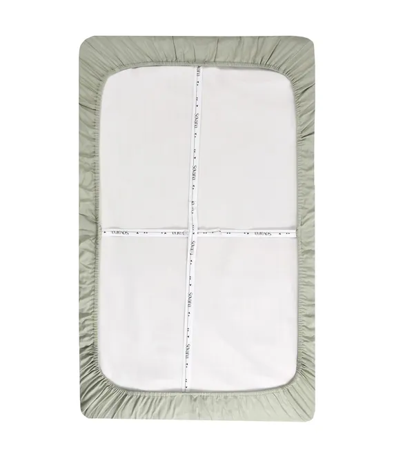 Solid_green_100%_Satin_Fitted_Cribsheet_For_Baby_Bedding