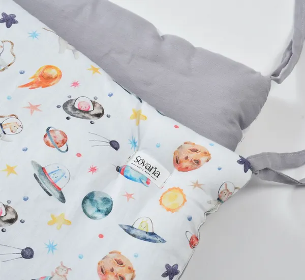 Pets_Of_The_Galaxy_Reversible_Cot/Crib_Bumpers_For_Baby_Bedding
